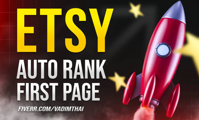 Gig Preview - Auto rank etsy listing first page, shop seo promotion boost traffic ads sales