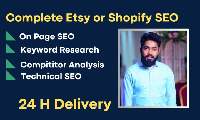 Gig Preview - Do complete etsy SEO optimization services for website