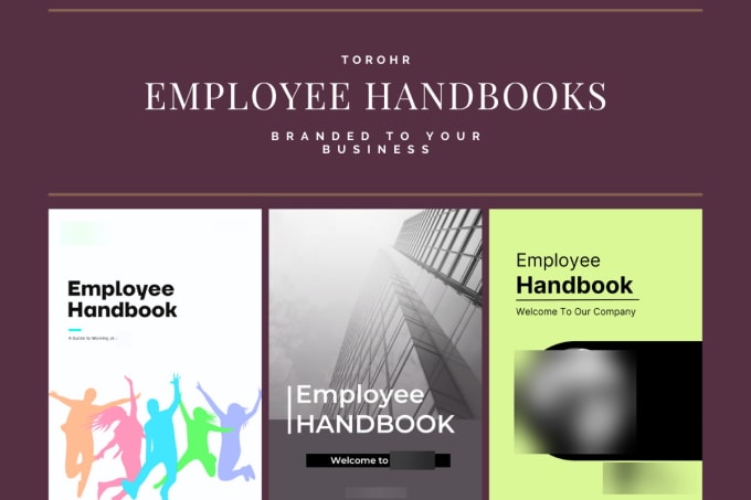 Gig Preview - Provide a fully branded employee handbook