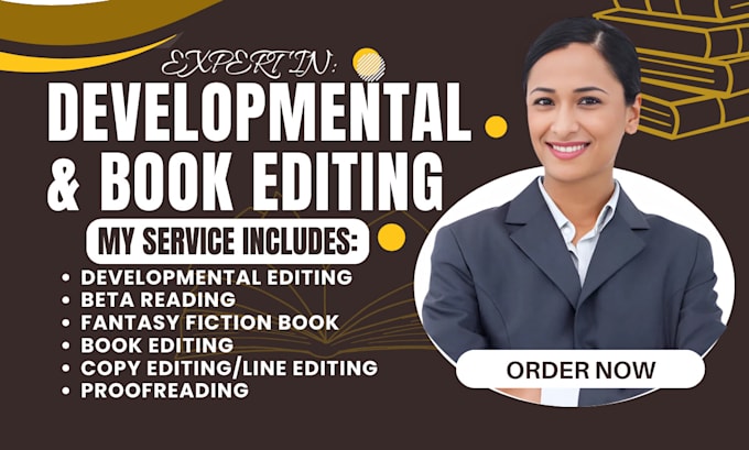 Gig Preview - Do developmental editing, book editing, book formatting for reedsy and KDP