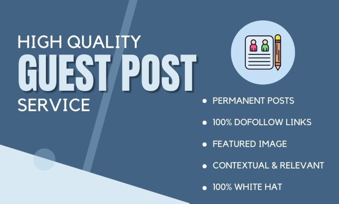 Gig Preview - Do guest posts with permanent dofollow backlinks