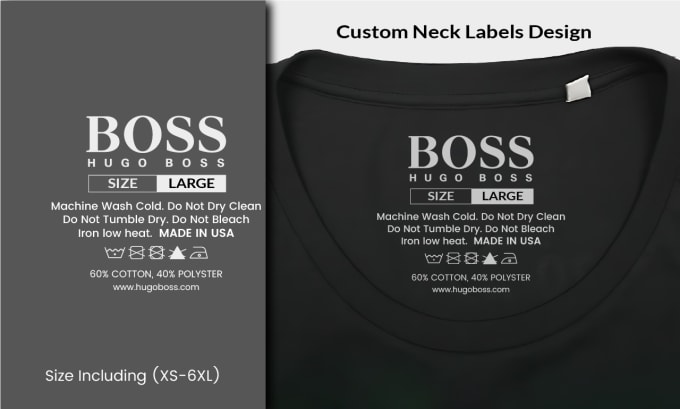 Gig Preview - Design custom neck label or neck tag for your brand