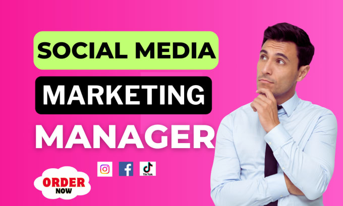 Gig Preview - Be your social media marketing manager for organic growth