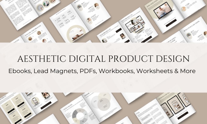 Gig Preview - Design an aesthetic digital product in canva