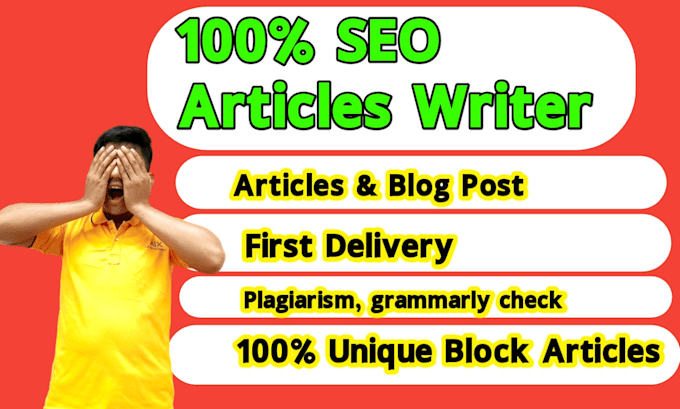 Gig Preview - Write SEO blog articles writering and posts content writing