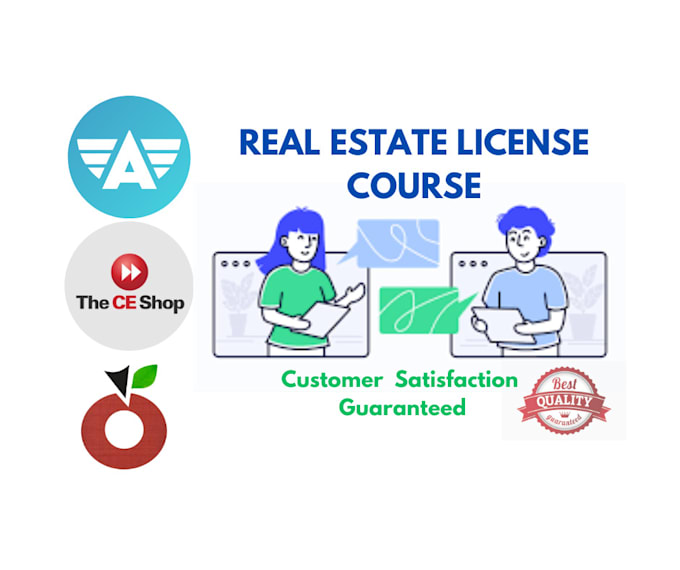 Gig Preview - Do ce shop, real estate license, real estate courses and continuing education