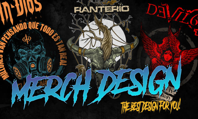 Gig Preview - Do an amazing merch design for rock and metal