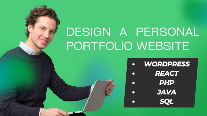 Gig Preview - Build portfolio website, wordpress business website, blogs