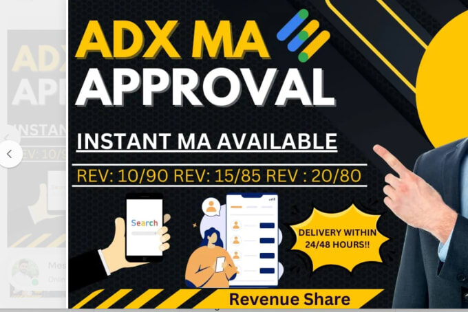 Gig Preview - Do adx ma account approval account from certified companies