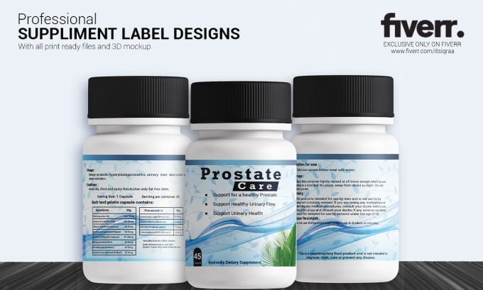 Gig Preview - Do supplement label design and supplement pill label design