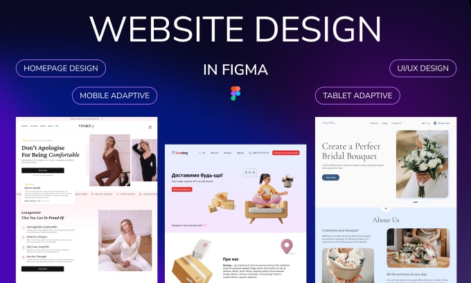 Gig Preview - Design figma website, homepage, web form, web pages