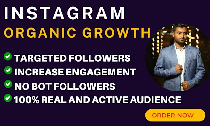 Gig Preview - Organically grow and instagram organic follower engagement