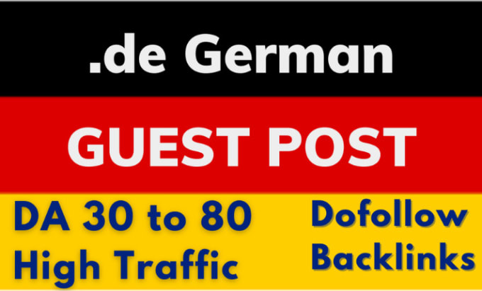 Gig Preview - Publish german high da guest post on de sites dofollow backlinks SEO boost