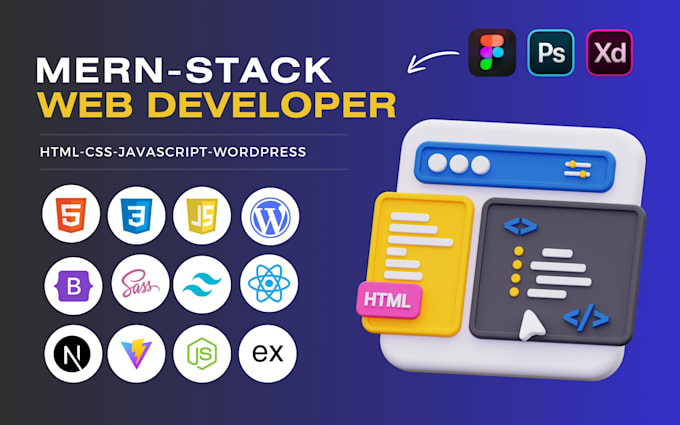 Gig Preview - Be your mern stack developer full stack developer