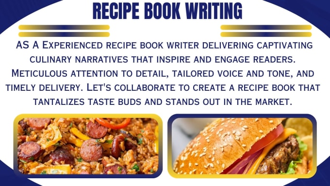 Gig Preview - Design and write your recipe book cookbook  recipe book design cookbook cover