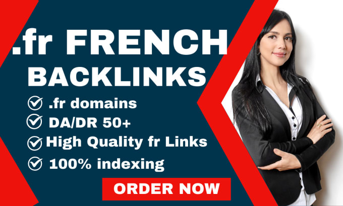 Gig Preview - Do french link building, guest posting with high da SEO backlinks