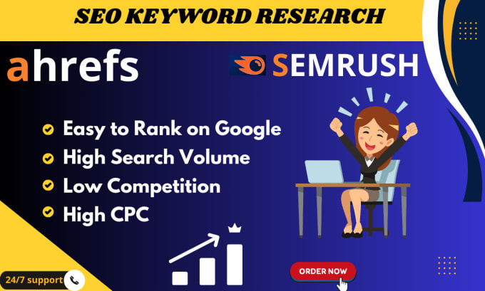 Gig Preview - Do profitable ahrefs and semrush keyword research for blog