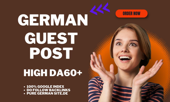 Gig Preview - Do german guest post on high da german sites