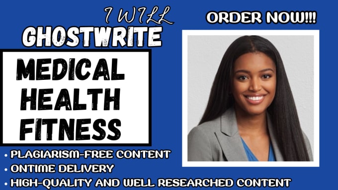 Gig Preview - Write health, fitness and medical ebook and book, ebook writer and ghostwriter