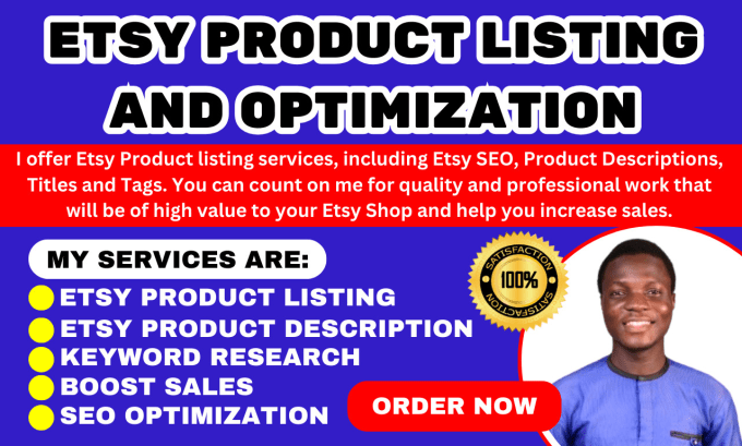 Gig Preview - Do etsy optimization, etsy product listing to boost etsy shop to rank for sales