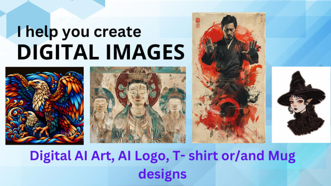 Bestseller - generate digital ai art, ai logo, t shirt design