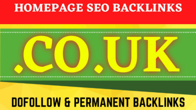 Gig Preview - Provide co uk backlink on high authority sites for ranking