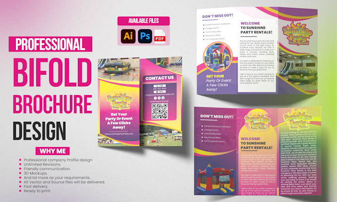 Gig Preview - Design brochures, company profiles flyer