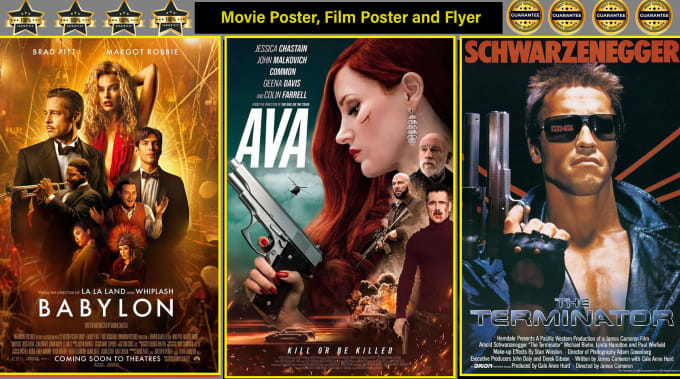 Gig Preview - Design  amazing movies, poster, film, poster and flyer