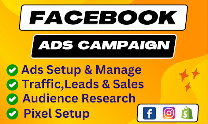 Gig Preview - Do facebook ads manager and instagram ads campaign for leads, meta ads marketing