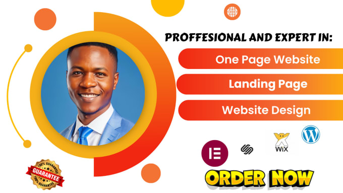 Bestseller - build a one page website, landing page, wordpress website design