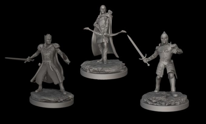 Gig Preview - Printable dnd stl character, tabletop 3d miniature figurine, 3d stl file, ttrpgs