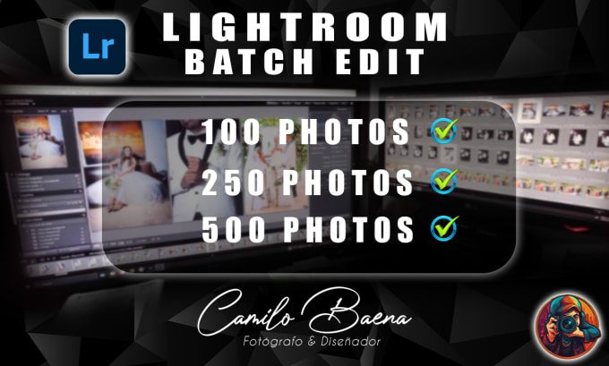 Gig Preview - Batch edit your photos using lightroom