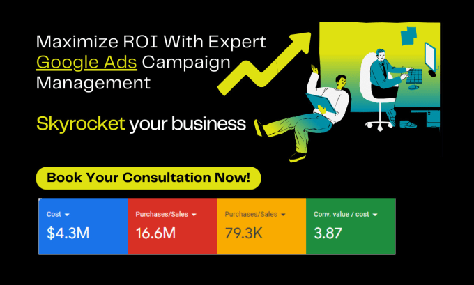 Gig Preview - Maximize ROI with expert google ads campaign management