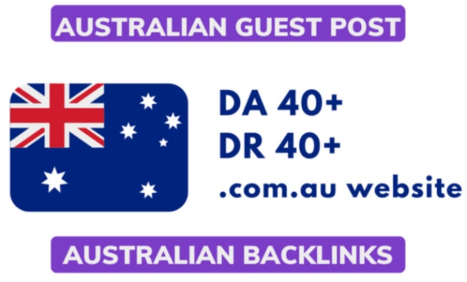 Gig Preview - Publish guest post on high da australian blog aus backlink