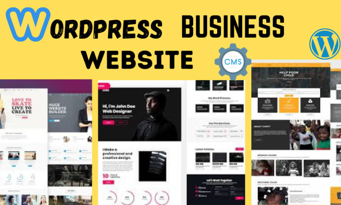 Gig Preview - Create wordpress portfolio website,business website,resume website,blog website