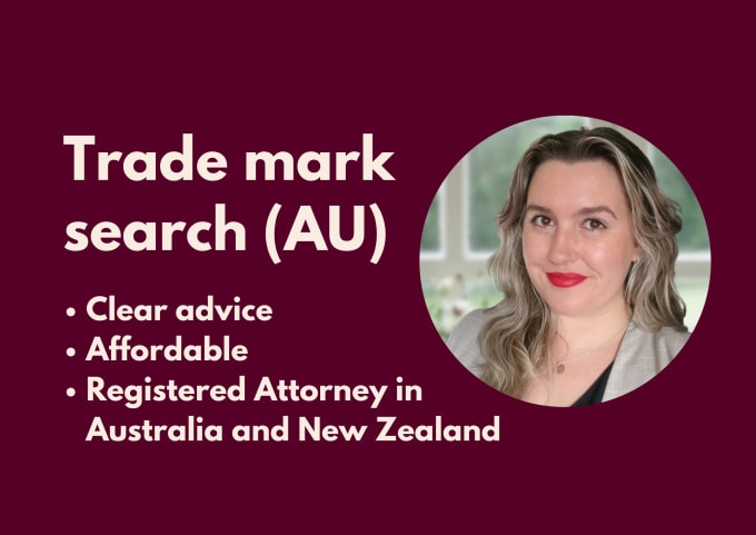 Gig Preview - Conduct a trade mark clearance search in australia