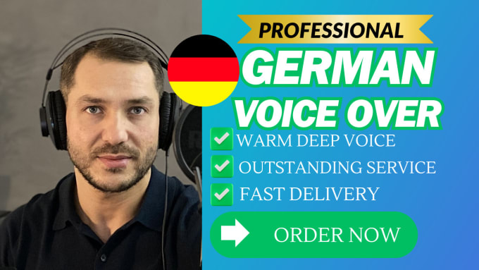 Gig Preview - Be your top male german voice over, deutscher sprecher