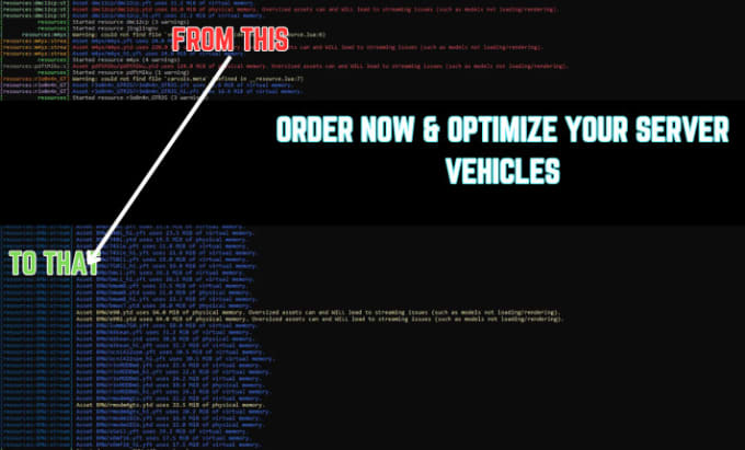 Gig Preview - Optimize your gta5 cars for your fivem server