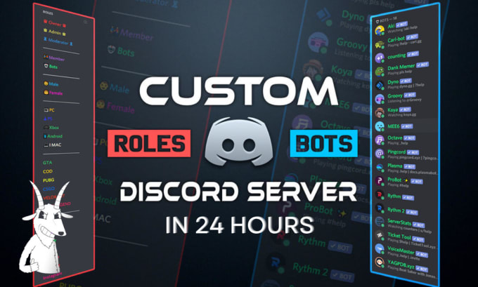 Gig Preview - Setup a custom discord server in 24 hours