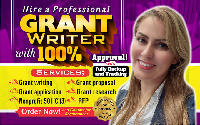 Gig Preview - Do grant writing, grant research, grant proposal, business plan, grants