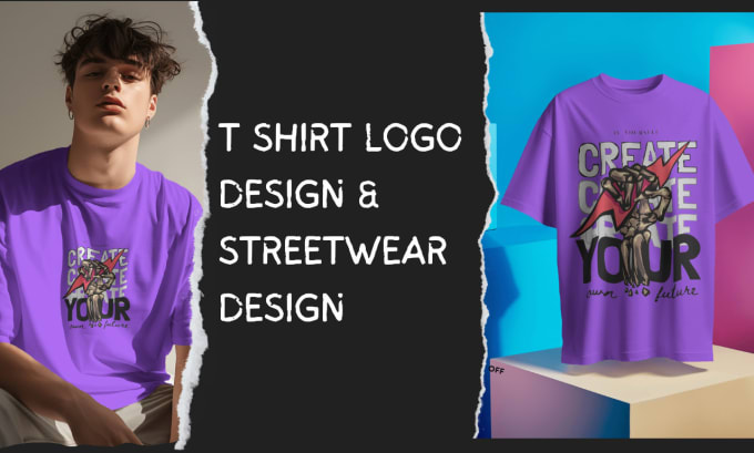 Gig Preview - Create t shirt logo design and streetwear design