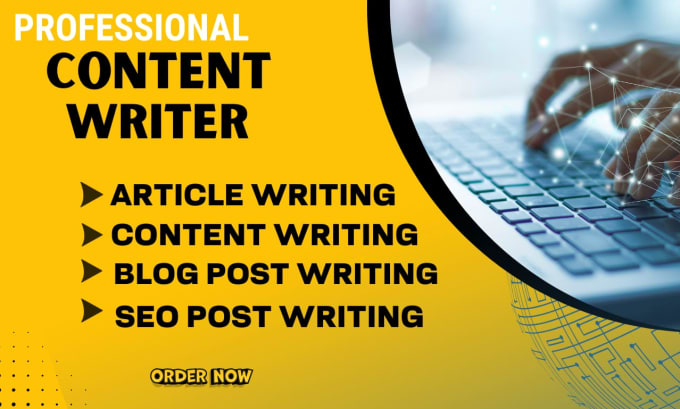 Gig Preview - Do top quality creative content writing, article writing and blog post writing