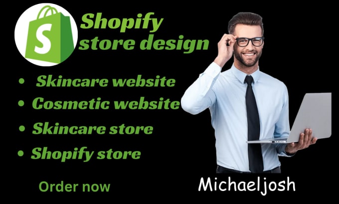 Gig Preview - Design dynamic skincare shopify store cosmetics website skincare website