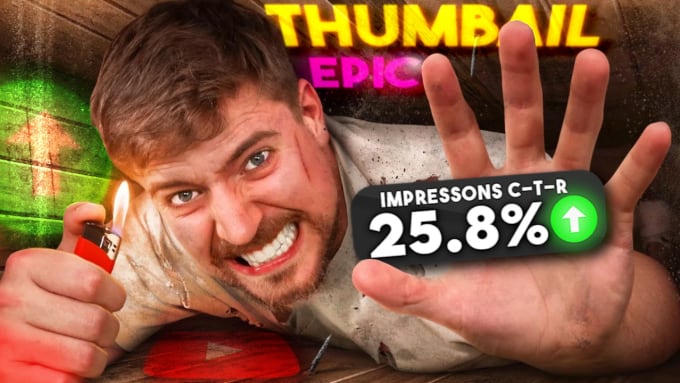 Gig Preview - Design viral youtube thumbnail like mrbeast within 2 hour