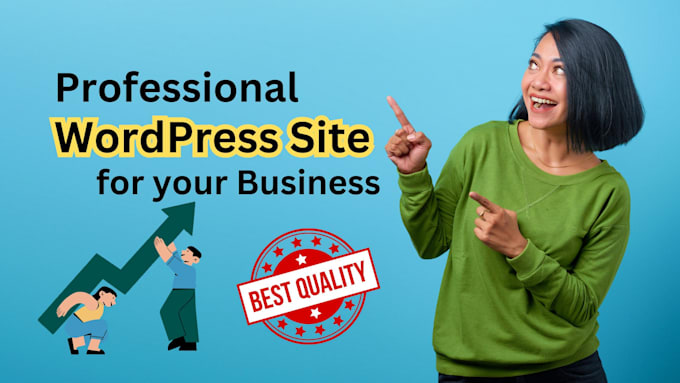 Gig Preview - Design professional wordpress website for small business