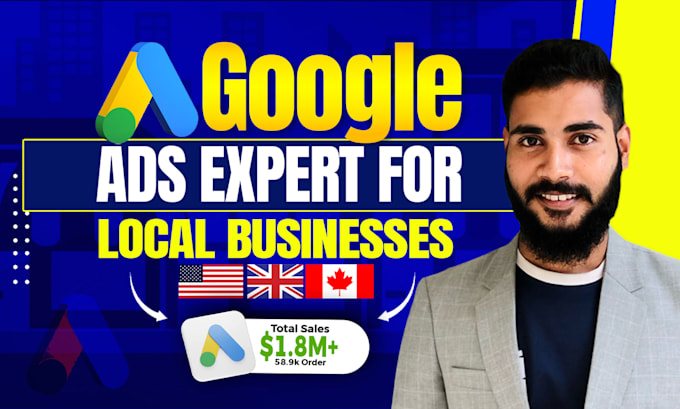 Gig Preview - Do google ads adwords PPC campaign for local business, small business in USA, UK