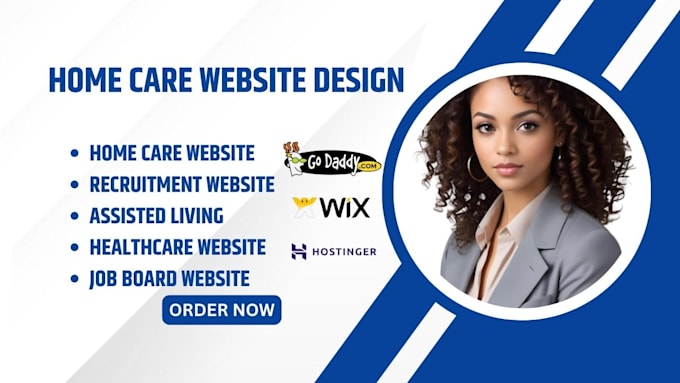 Gig Preview - Design home care, assisted living, recruitment, job board, healthcare website