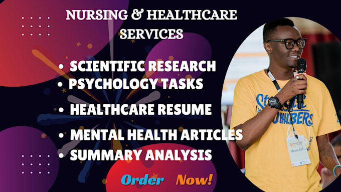 Gig Preview - Write research summaries nursing medical and healthcare articles