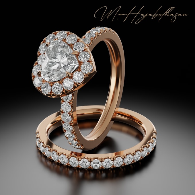 Gig Preview - Create high quality 3d jewelry models and hyper realistic render