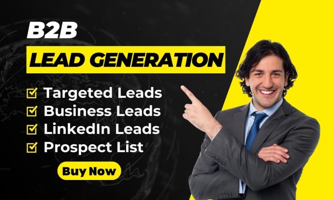 Gig Preview - Do b2b lead generation, linkedin leads, targeted leads, and prospect list